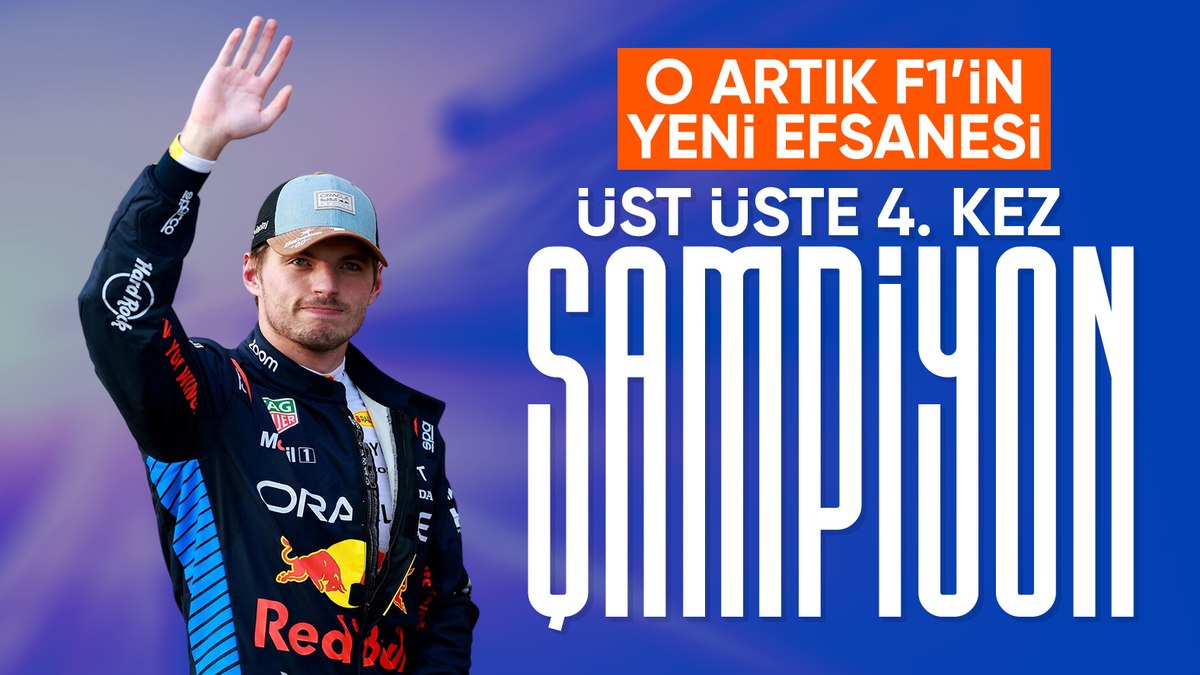 Formula 1’de şampiyon Verstappen