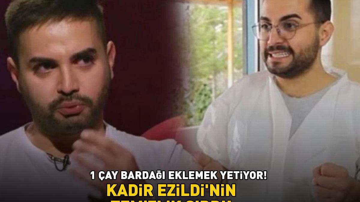 KADİR EZİLDİ’DEN ‘TEMİZLİK’ TÜYOSU! Pırıl pırıl oluyor! 1 çay bardağı ekleyin, farkı görün!