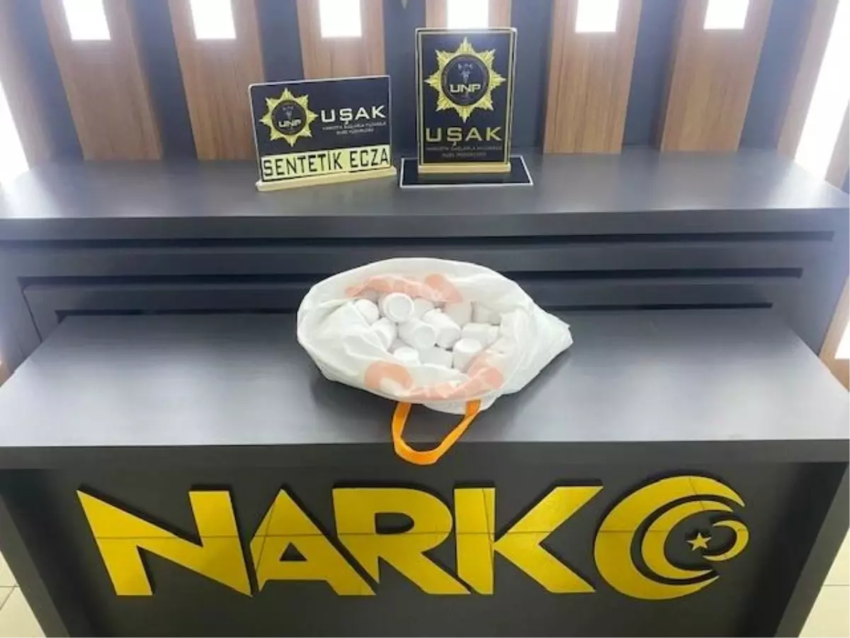 Uşak’ta Sentetik Ecza Operasyonu: 1 Tutuklu